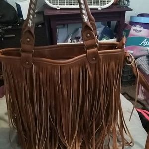 Leather tan bag